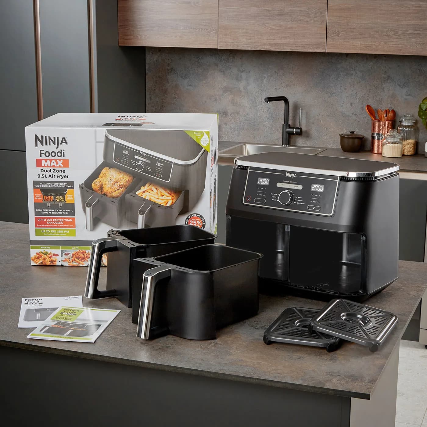 Ninja Foodi MAX Dual Zone Air Fryer 9.5L